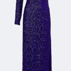 Sequined one-shoulder